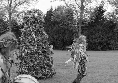 Jack in the Green leads his followers to the meeting place