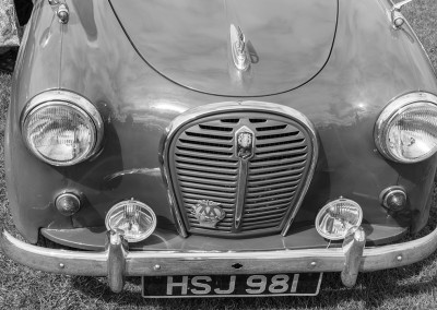 An old vintage car at the Malvern show