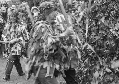May day morris dancers circle round