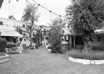 A massive mediterranean style show garden at the Malvern show