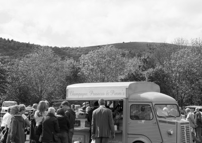 A posh drinks van at the Malvern show