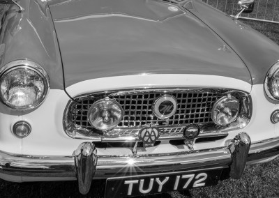 A vintage car at the Malvern show