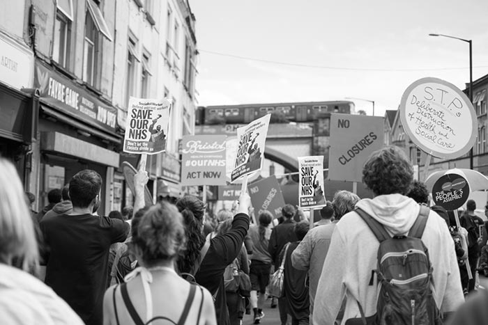 Save our NHS protest