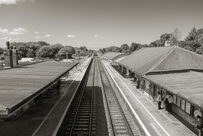 Yatton station - the view from the bridge